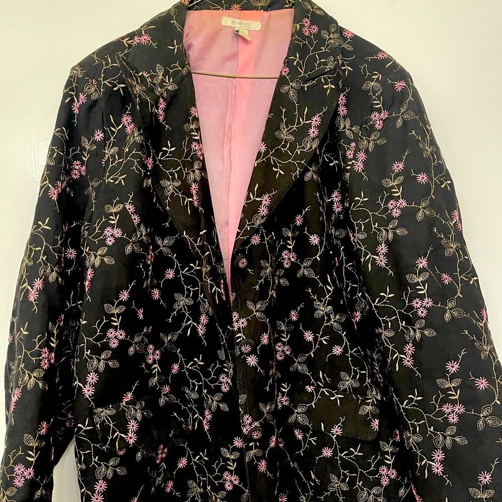 Pink flower blazer